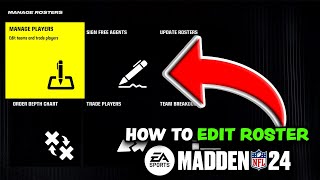 Madden 24  How To Edit Rosters [upl. by Jori]