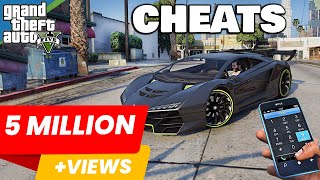 GTA 5  PHONE CHEATS  PS4 PS5 XboxOne amp PC [upl. by Ylrebmyk362]