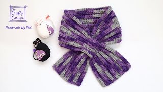 Crochet Easy Bow Scarf For Beginners [upl. by Gnanmos]