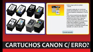 CANON ERRO NOS CARTUCHOS [upl. by Stinky385]