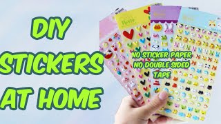 Diy stickers without double sided tapeHow to make stickers at homeStickers without sticker paper [upl. by Kaja659]