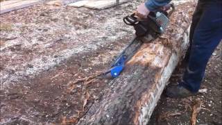 Debarking logs with the Log Wizard [upl. by Lubba]