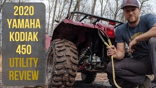 Log Pulls with the 2020 Yamaha Kodiak 450  Utility Review [upl. by Miche483]