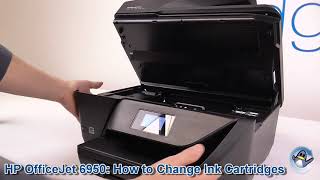 HP Officejet 6950 How to ChangeReplace Ink Cartridges [upl. by Daniell]