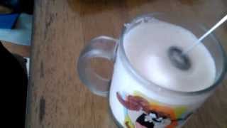 Aerolatte Review Frothing Cold Milk In Under 1 Minute [upl. by Alemahs]