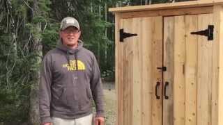 How to Build a Wood Smokehouse or Outdoor Closet [upl. by Romalda943]