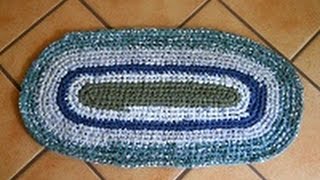 Crochet OVAL Rag Rug Tutorial for Beginners 101 Part 1 [upl. by Hort]