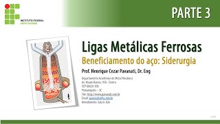 Aula Introdução à Siderurgia  Parte 3 [upl. by Nitsraek932]