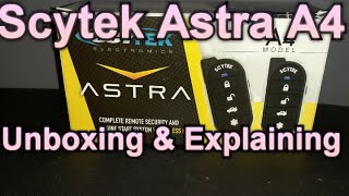 Scytek Astra A4 Alarm Remote start amp Keyless Entry Combo Unboxing amp Explaining [upl. by Notslah278]